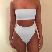 Load image into Gallery viewer, Bikini Female Swimsuit Summer Sexy Women Push-up Bra High Waist Bikini Set Swim Suit Swimwear Beachwear Bathing Suit S-3XL 2PCS
