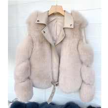Load image into Gallery viewer, Fashion Real Fox Fur Coats With Genuine Sheepskin Leather Wholeskin Natural Fox Fur Jacket Outwear Luxury Women 2020 Winter New