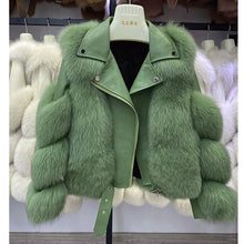 Load image into Gallery viewer, Fashion Real Fox Fur Coats With Genuine Sheepskin Leather Wholeskin Natural Fox Fur Jacket Outwear Luxury Women 2020 Winter New