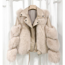 Load image into Gallery viewer, Fashion Real Fox Fur Coats With Genuine Sheepskin Leather Wholeskin Natural Fox Fur Jacket Outwear Luxury Women 2020 Winter New