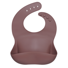 Load image into Gallery viewer, Fashionable Silicon Breastplate Baby Bib Waterproof Solid Infant Bandana Bibs Newborn Feeding Burp Cloth Drooling Scarf Dropship