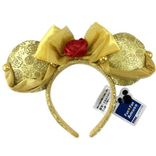 Load image into Gallery viewer, Mermaid princess Minnie Ears Headband Big Sequin Bows EARS COSTUME Headband Cosplay Plush Adult/Kids Headband Gift