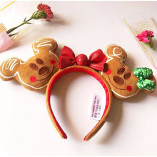 Load image into Gallery viewer, Mermaid princess Minnie Ears Headband Big Sequin Bows EARS COSTUME Headband Cosplay Plush Adult/Kids Headband Gift