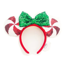 Load image into Gallery viewer, Mermaid princess Minnie Ears Headband Big Sequin Bows EARS COSTUME Headband Cosplay Plush Adult/Kids Headband Gift