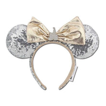 Load image into Gallery viewer, Mermaid princess Minnie Ears Headband Big Sequin Bows EARS COSTUME Headband Cosplay Plush Adult/Kids Headband Gift