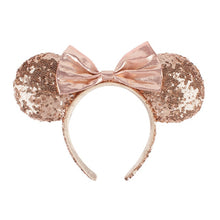 Load image into Gallery viewer, Mermaid princess Minnie Ears Headband Big Sequin Bows EARS COSTUME Headband Cosplay Plush Adult/Kids Headband Gift