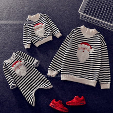 Load image into Gallery viewer, 19colors 2021 New Year Family Christmas Sweaters Xmas Hoodies Pajamas Warm Santa Claus Elk Embroidery Adult Kids Sweatshirt Gift