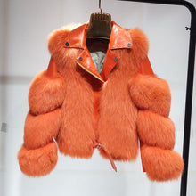 Load image into Gallery viewer, Fashion Real Fox Fur Coats With Genuine Sheepskin Leather Wholeskin Natural Fox Fur Jacket Outwear Luxury Women 2020 Winter New