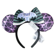 Load image into Gallery viewer, Mermaid princess Minnie Ears Headband Big Sequin Bows EARS COSTUME Headband Cosplay Plush Adult/Kids Headband Gift