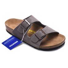 Load image into Gallery viewer, Original Birkenstock Slippers Suede Arizona Soft Sandals Women Unisex Shoes Beach Cork Sandals