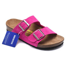 Load image into Gallery viewer, Original Birkenstock Slippers Suede Arizona Soft Sandals Women Unisex Shoes Beach Cork Sandals