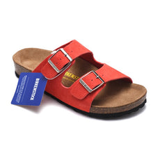 Load image into Gallery viewer, Original Birkenstock Slippers Suede Arizona Soft Sandals Women Unisex Shoes Beach Cork Sandals