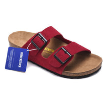 Load image into Gallery viewer, Original Birkenstock Slippers Suede Arizona Soft Sandals Women Unisex Shoes Beach Cork Sandals