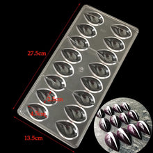 Load image into Gallery viewer, New Arrival Clear Hard Chocolate Mold Maker Polycarbonate PC DIY 21 Diamond Candy Mold Mould Bakeware Wholesale Free Shipping