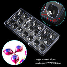 Load image into Gallery viewer, New Arrival Clear Hard Chocolate Mold Maker Polycarbonate PC DIY 21 Diamond Candy Mold Mould Bakeware Wholesale Free Shipping