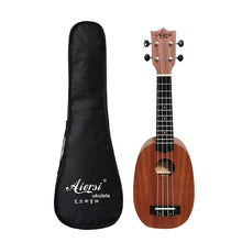 Load image into Gallery viewer, Aiersi full pack 21 inch ukelele mahogany Soprano gecko ukulele guitar musical gifts instrument 4 string Hawaiian mini guitarra