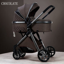 Load image into Gallery viewer, 2020 New Baby Stroller 3 in 1 High Landscape Stroller Reclining Baby Carriage Foldable Stroller Baby Bassinet Puchair Newborn