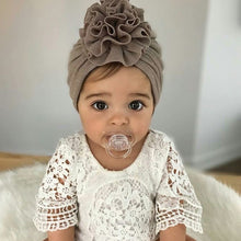 Load image into Gallery viewer, Flower Baby Hat Toddler Turban 6m-18m Infant Baby Headwraps Kids Bonnet Hat Newborn Baby Hat
