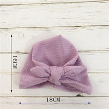 Load image into Gallery viewer, Flower Baby Hat Toddler Turban 6m-18m Infant Baby Headwraps Kids Bonnet Hat Newborn Baby Hat