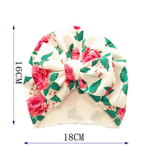 Load image into Gallery viewer, Flower Baby Hat Toddler Turban 6m-18m Infant Baby Headwraps Kids Bonnet Hat Newborn Baby Hat