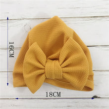 Load image into Gallery viewer, Flower Baby Hat Toddler Turban 6m-18m Infant Baby Headwraps Kids Bonnet Hat Newborn Baby Hat