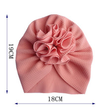 Load image into Gallery viewer, Flower Baby Hat Toddler Turban 6m-18m Infant Baby Headwraps Kids Bonnet Hat Newborn Baby Hat