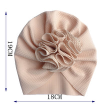 Load image into Gallery viewer, Flower Baby Hat Toddler Turban 6m-18m Infant Baby Headwraps Kids Bonnet Hat Newborn Baby Hat