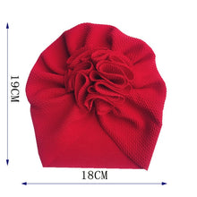 Load image into Gallery viewer, Flower Baby Hat Toddler Turban 6m-18m Infant Baby Headwraps Kids Bonnet Hat Newborn Baby Hat