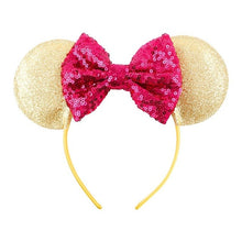 Load image into Gallery viewer, Sweet girls Sequins Headbands For Girls Christmas Headband Hairband for Girls Mouse Ears Hair Bows Accessories Baby Headband 8pc