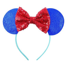 Load image into Gallery viewer, Sweet girls Sequins Headbands For Girls Christmas Headband Hairband for Girls Mouse Ears Hair Bows Accessories Baby Headband 8pc
