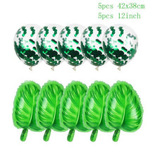Load image into Gallery viewer, Green Balloon Animal Palm Leaf Foil Ballons Woodland Party Baloons Jungle Safari Birthday Party Decorations Kids Baby Shower