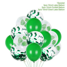 Load image into Gallery viewer, Green Balloon Animal Palm Leaf Foil Ballons Woodland Party Baloons Jungle Safari Birthday Party Decorations Kids Baby Shower