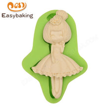 Load image into Gallery viewer, 12 Lovely Little Girls Series 3D Silicone Arts Molds Cake Topper Decorating Tools Sugarcraft Mould for Chocolate Candy Clay