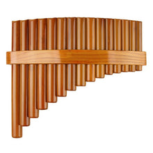 Load image into Gallery viewer, Chinese Traditional Musical Instrument 15 Pipes Pan Flute C Key High Quality Pan Pipes Woodwind Instrument Bamboo Pan flute
