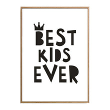 Load image into Gallery viewer, Minimalist I Love you Nursery Quotes Canvas Painting Black and White Poster Print Wall Art Pictures for Kids Room Home Decor
