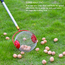 Load image into Gallery viewer, Rolling Nut Harvester Ball Picker Stainless Steel Adjustable Nut Gatherer Adjustable Collect Walnuts Pecans Crab Apples
