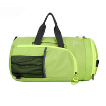 Load image into Gallery viewer, Gym Bag Polyester  Fitness Bag For Men Women Black With Compartments Waterproof Backpack Outdoor Foldable Sport Traveling 20L
