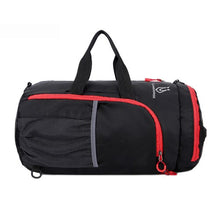 Load image into Gallery viewer, Gym Bag Polyester  Fitness Bag For Men Women Black With Compartments Waterproof Backpack Outdoor Foldable Sport Traveling 20L
