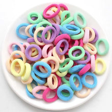 Load image into Gallery viewer, 100 pcs/lot kids hair rope Hair Accessories Scrunchy Elastic Hair Bands Girls decorations Headbands Rubber Band gum for hair
