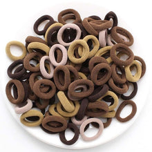 Load image into Gallery viewer, 100 pcs/lot kids hair rope Hair Accessories Scrunchy Elastic Hair Bands Girls decorations Headbands Rubber Band gum for hair
