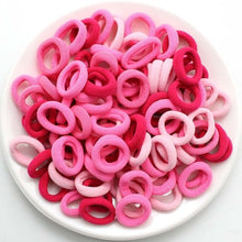 Load image into Gallery viewer, 100 pcs/lot kids hair rope Hair Accessories Scrunchy Elastic Hair Bands Girls decorations Headbands Rubber Band gum for hair
