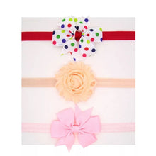 Load image into Gallery viewer, 3pcs/set Baby Headband Girls Hair Accessories Cotton Rabbit Ear Turban Bow Elastic Hairband Baby Princess Christmas Day Gifts
