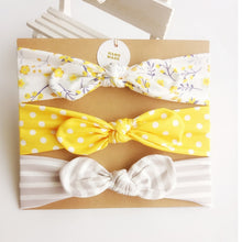 Load image into Gallery viewer, 3pcs/set Baby Headband Girls Hair Accessories Cotton Rabbit Ear Turban Bow Elastic Hairband Baby Princess Christmas Day Gifts
