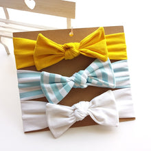 Load image into Gallery viewer, 3pcs/set Baby Headband Girls Hair Accessories Cotton Rabbit Ear Turban Bow Elastic Hairband Baby Princess Christmas Day Gifts
