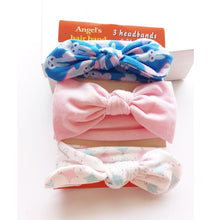 Load image into Gallery viewer, 3pcs/set Baby Headband Girls Hair Accessories Cotton Rabbit Ear Turban Bow Elastic Hairband Baby Princess Christmas Day Gifts
