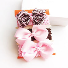 Load image into Gallery viewer, 3pcs/set Baby Headband Girls Hair Accessories Cotton Rabbit Ear Turban Bow Elastic Hairband Baby Princess Christmas Day Gifts
