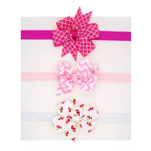 Load image into Gallery viewer, 3pcs/set Baby Headband Girls Hair Accessories Cotton Rabbit Ear Turban Bow Elastic Hairband Baby Princess Christmas Day Gifts

