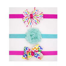Load image into Gallery viewer, 3pcs/set Baby Headband Girls Hair Accessories Cotton Rabbit Ear Turban Bow Elastic Hairband Baby Princess Christmas Day Gifts
