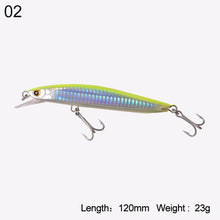 Load image into Gallery viewer, Kingdom sea Fishing Lures Jerkbaits minnow Saltwater 120mm/23g,130mm/30g Floating Artificial Bait good action Wobblers Hard Lure
