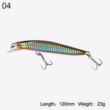 Load image into Gallery viewer, Kingdom sea Fishing Lures Jerkbaits minnow Saltwater 120mm/23g,130mm/30g Floating Artificial Bait good action Wobblers Hard Lure
